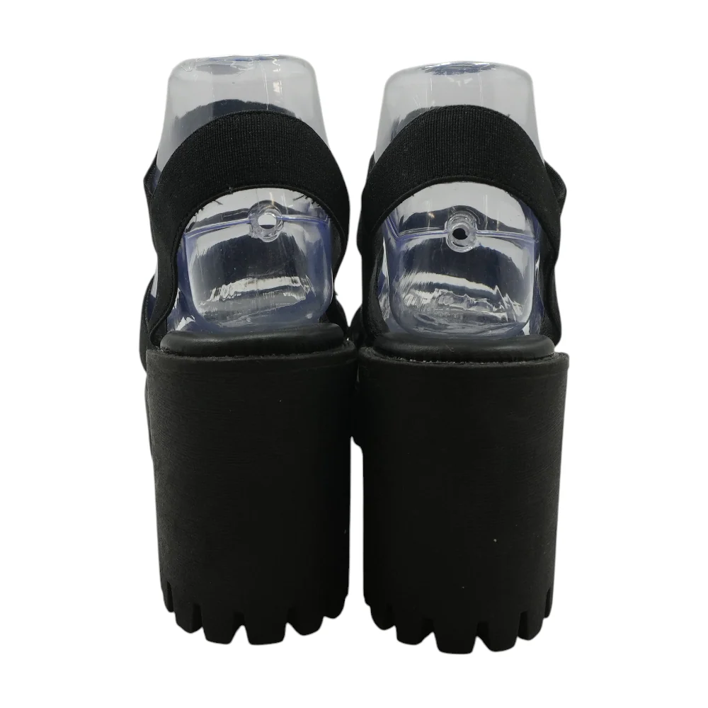 Black Heeled Sandals - Image 2