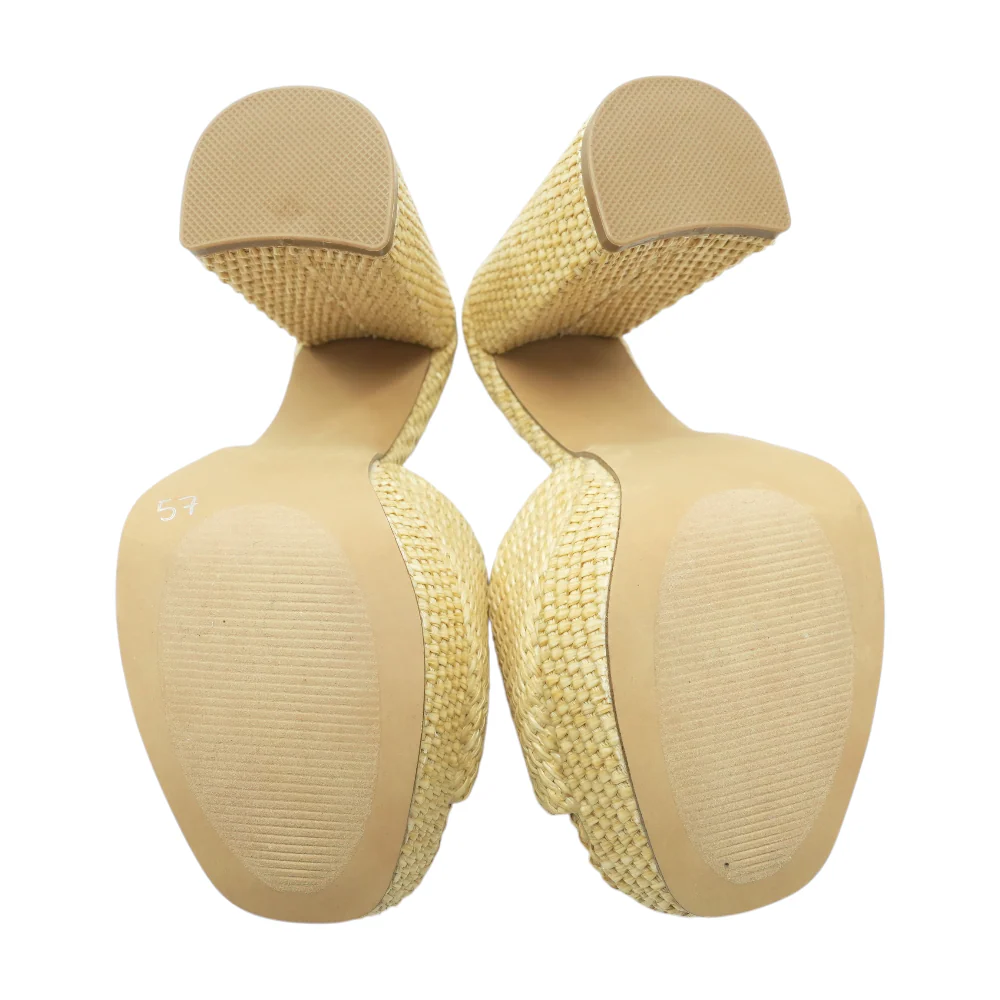 Tan Heeled Sandals - Image 3