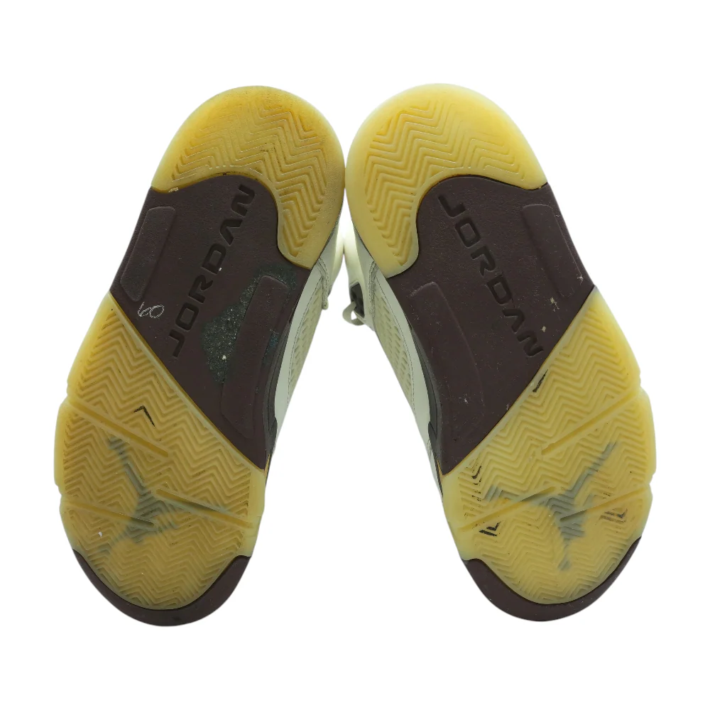 5 Retro Golden Ticket High-Top Athletic Shoes - Image 3