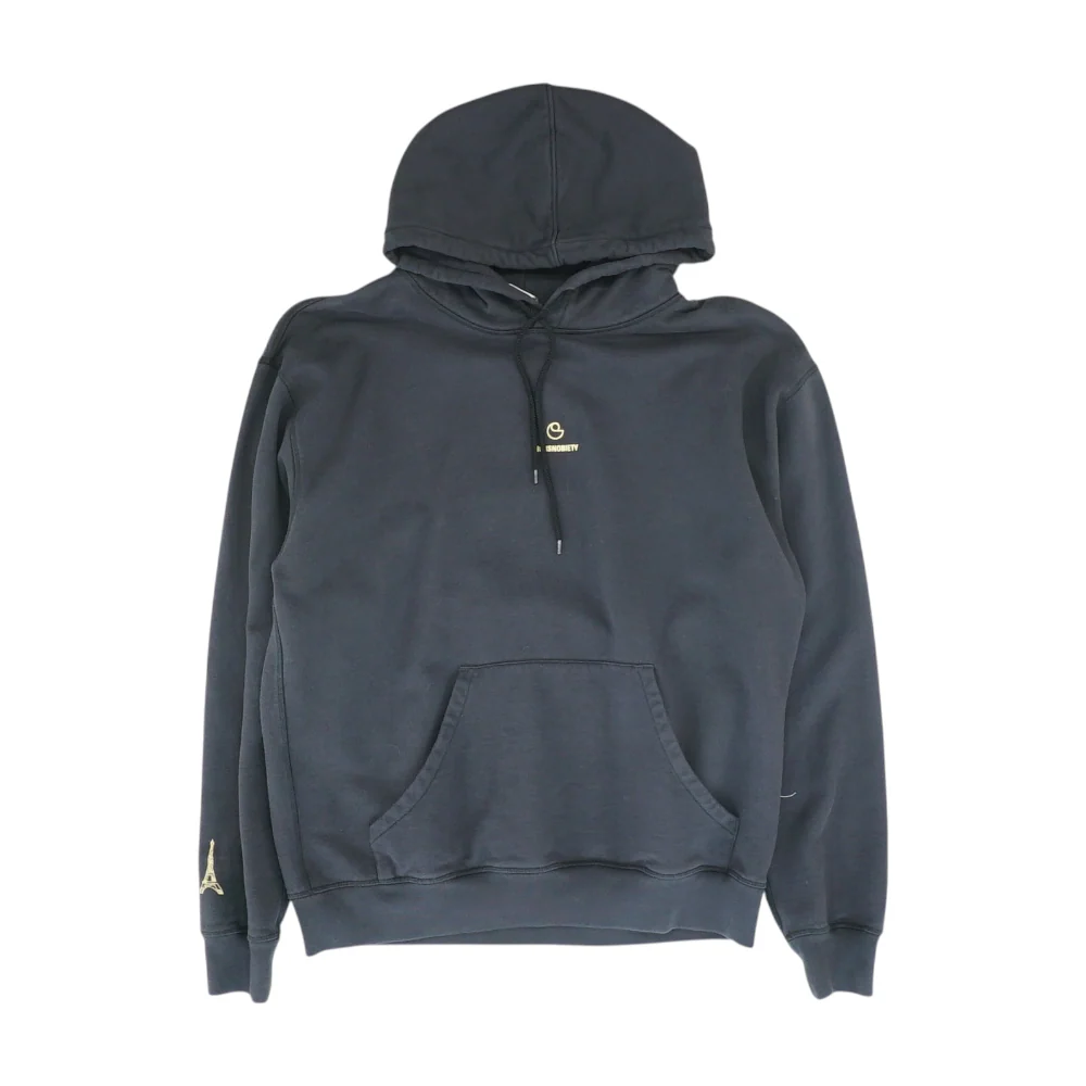 Black Solid Hoodie Pullover