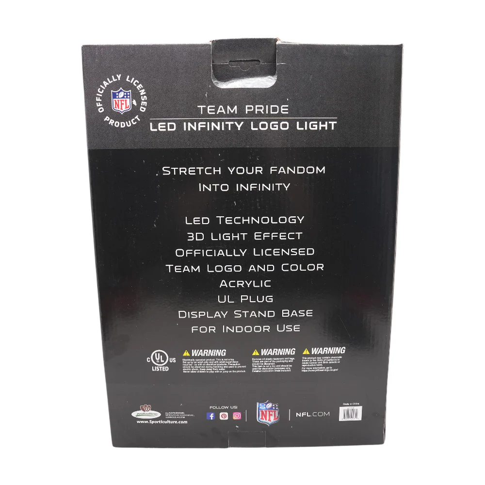 LED Infinity Logo Light - San Francisco 49ers - Image 2