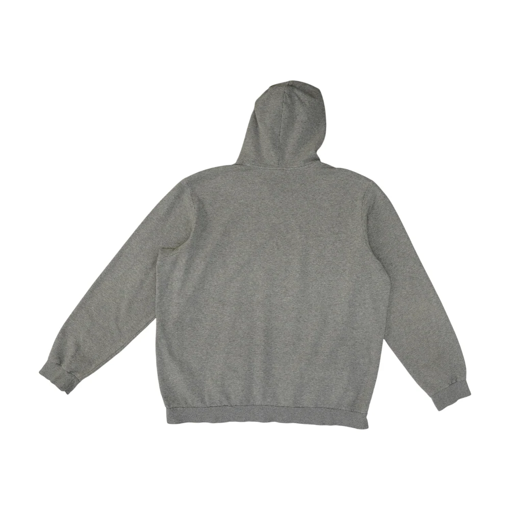 Gray Solid Hoodie Pullover - Image 2
