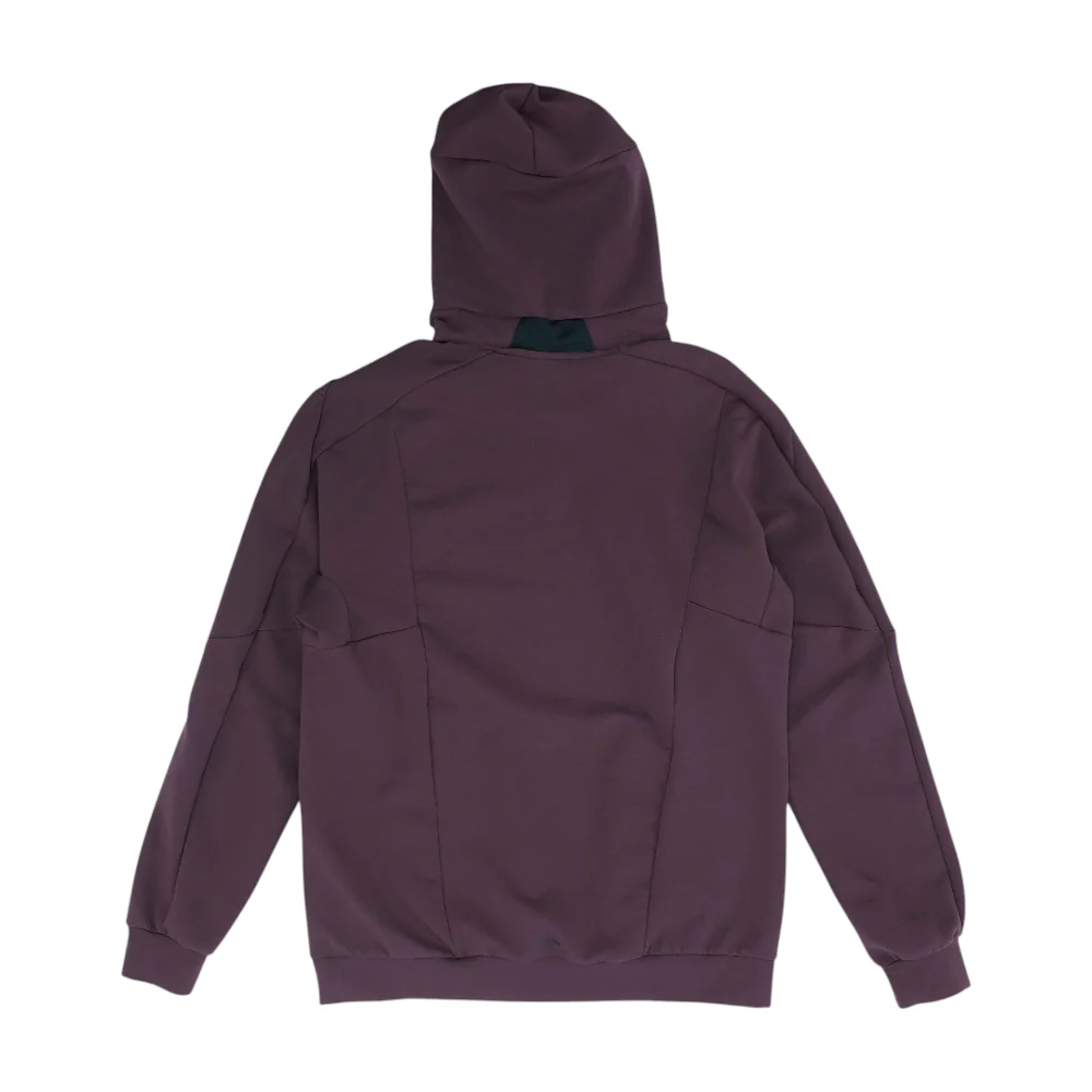 Burgundy Solid Hoodie Pullover - Image 2