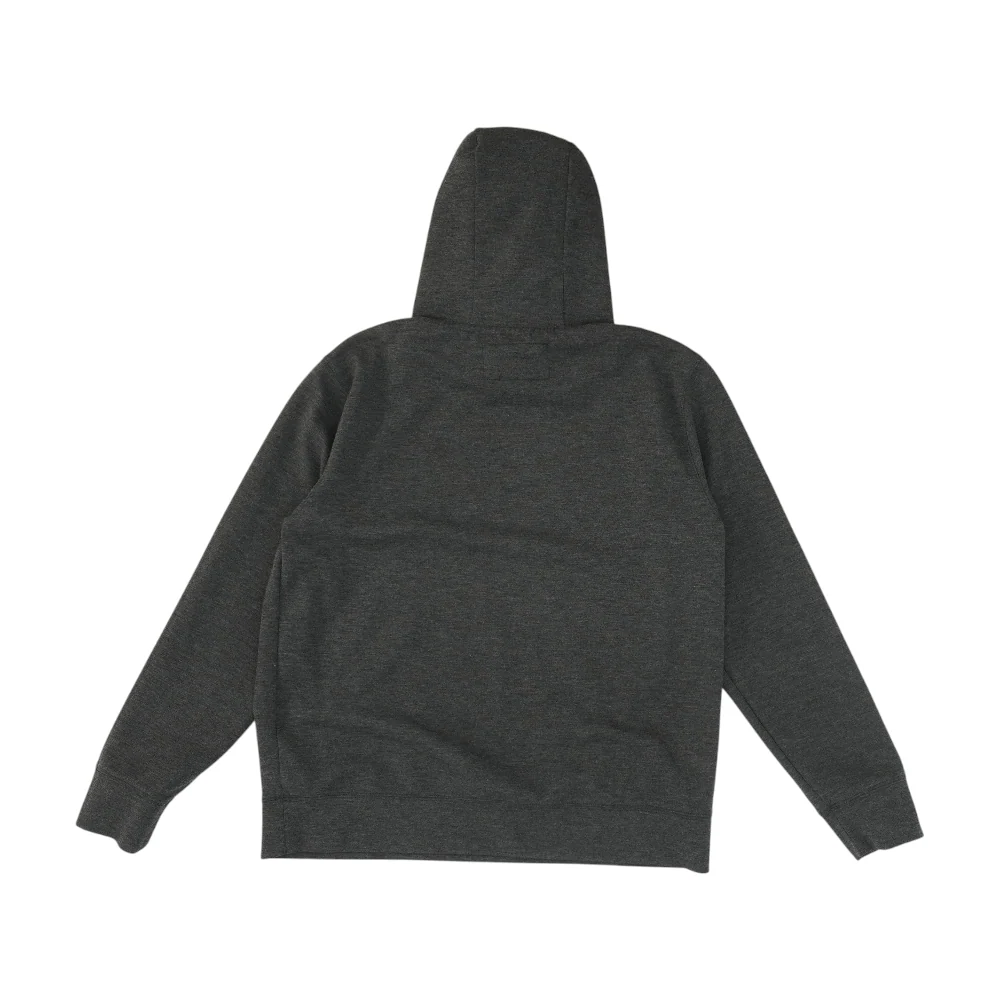Gray Solid Hoodie Pullover - Image 2