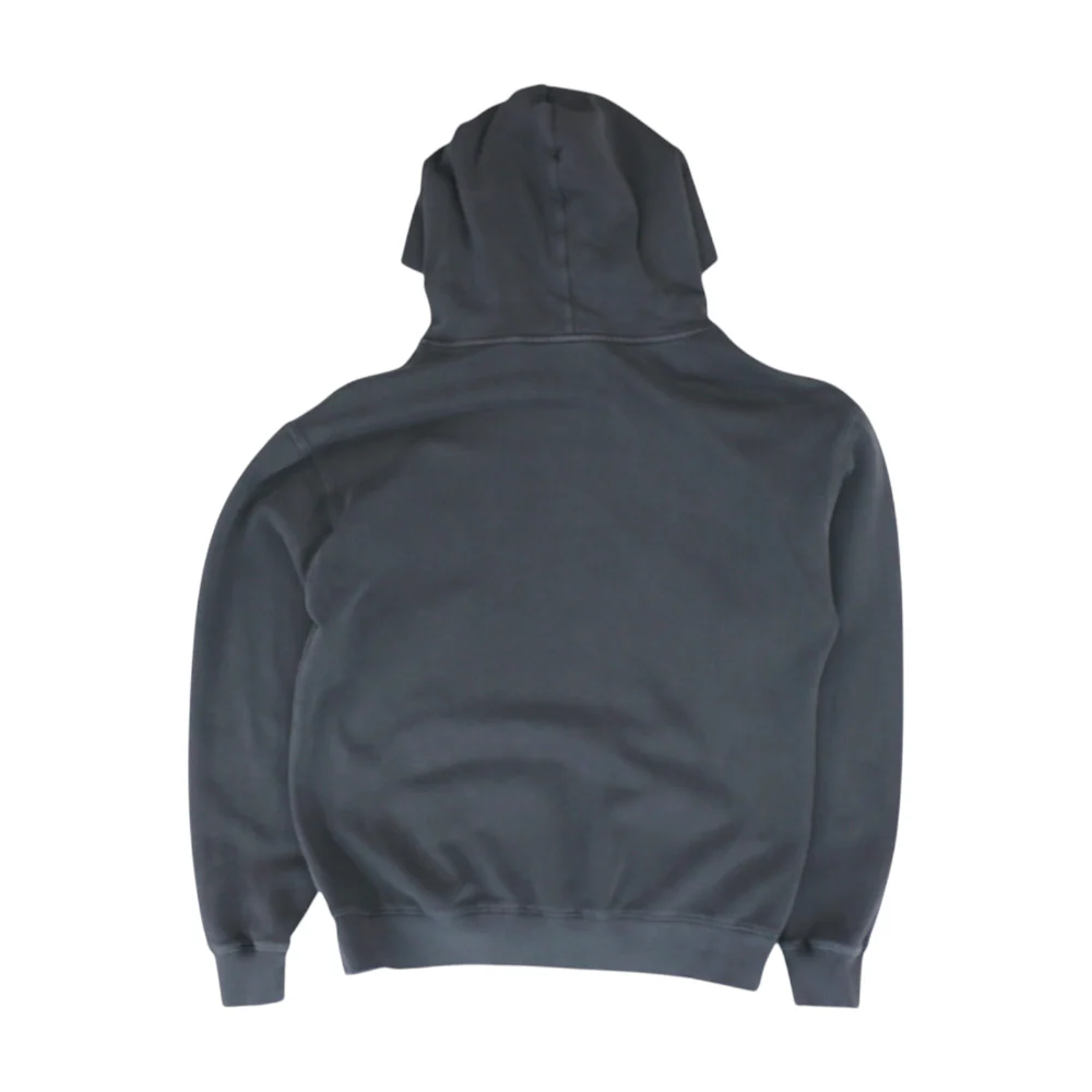 Gray Solid Hoodie Pullover - Image 2