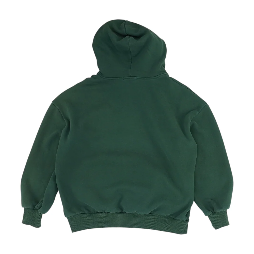 Green Solid Hoodie Pullover - Image 2