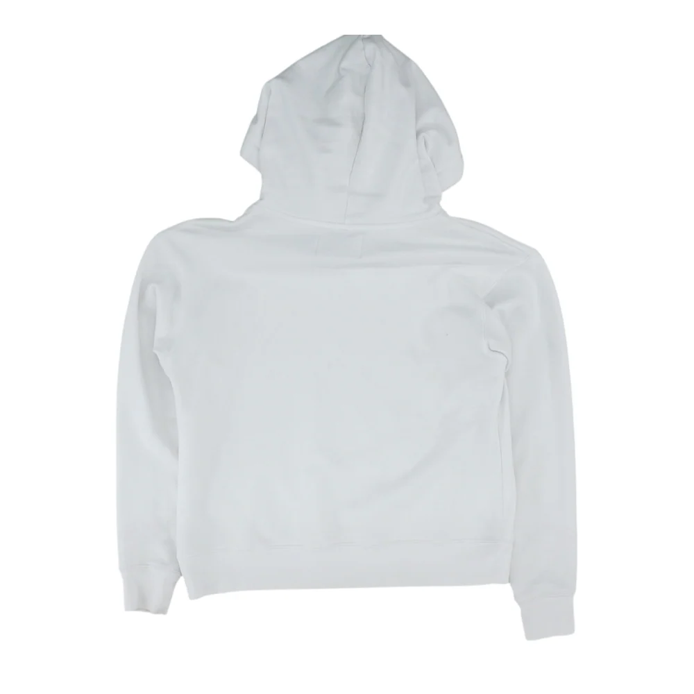 White Graphic Hoodie Pullover - Image 2