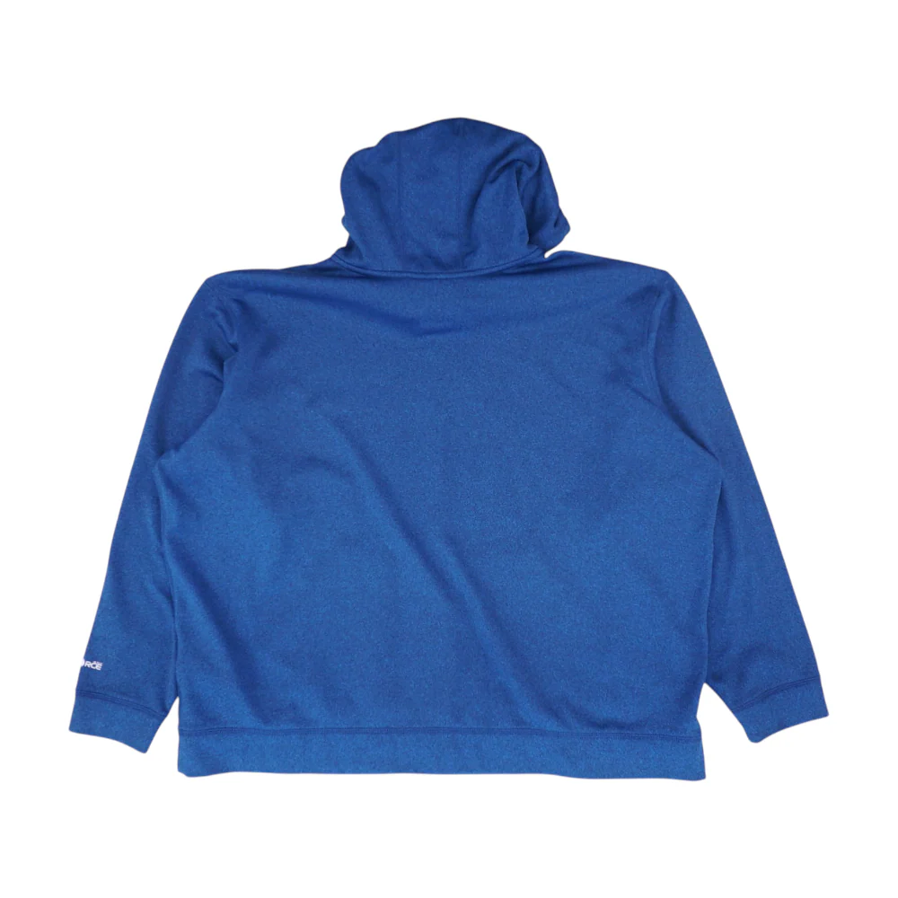 Blue Solid Hoodie Pullover - Image 2