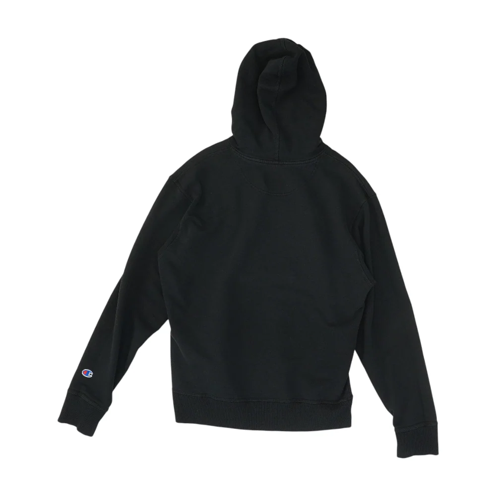 Black Solid Hoodie Pullover - Image 2