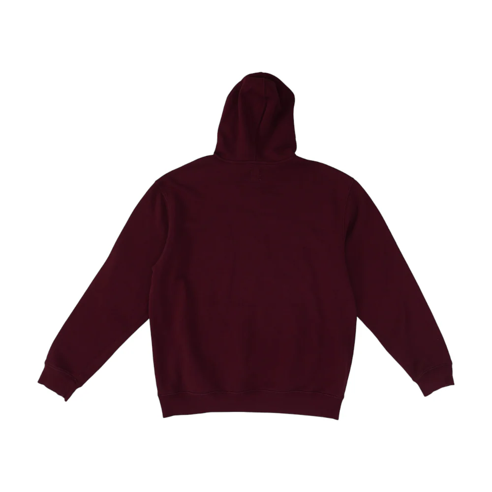 Maroon Solid Hoodie Pullover - Image 2