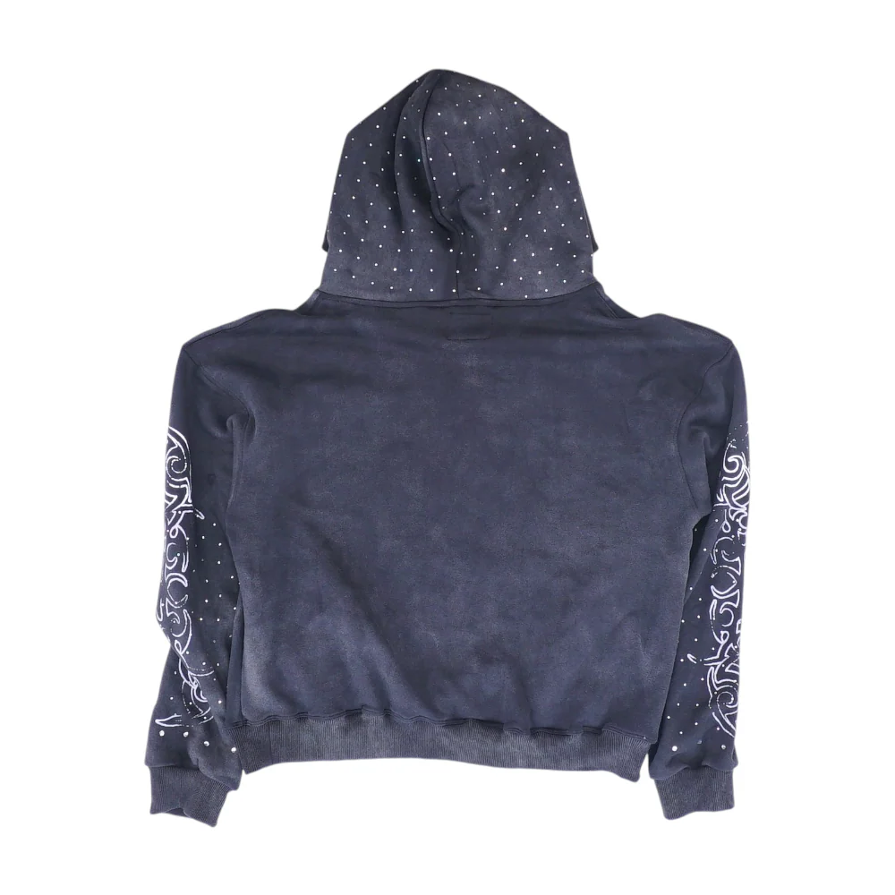 Black Solid Hoodie Pullover - Image 2