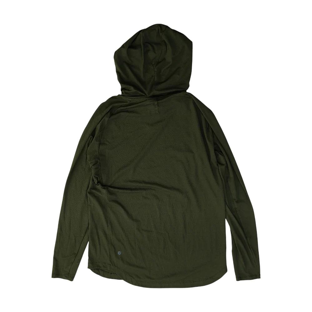 Green Solid Hoodie Pullover - Image 2