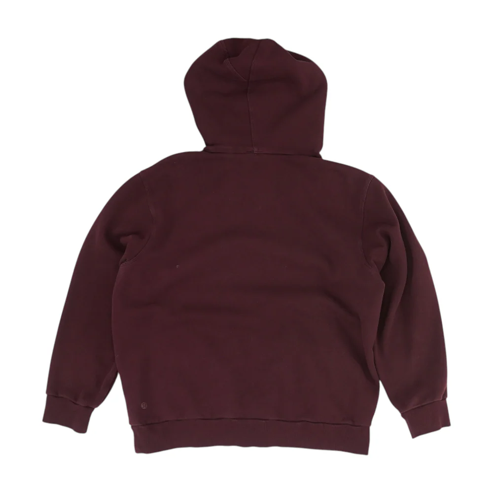 Maroon Solid Hoodie Pullover - Image 2