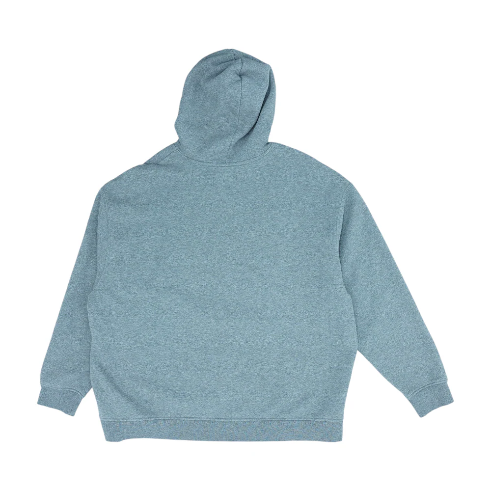 Gray Solid Hoodie Pullover - Image 2