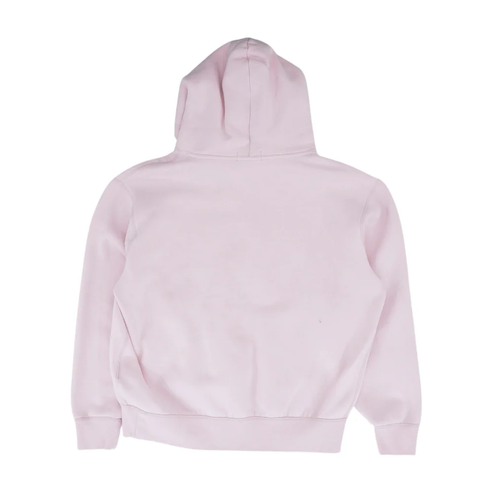 Pink Solid Hoodie Pullover - Image 2