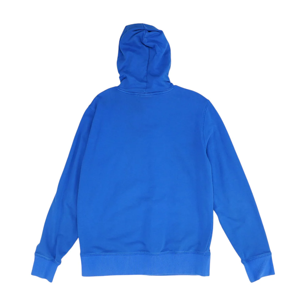 Blue Solid Hoodie Pullover - Image 2