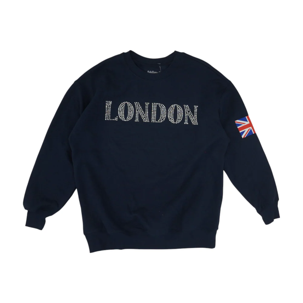 Navy Solid Hoodie Pullover