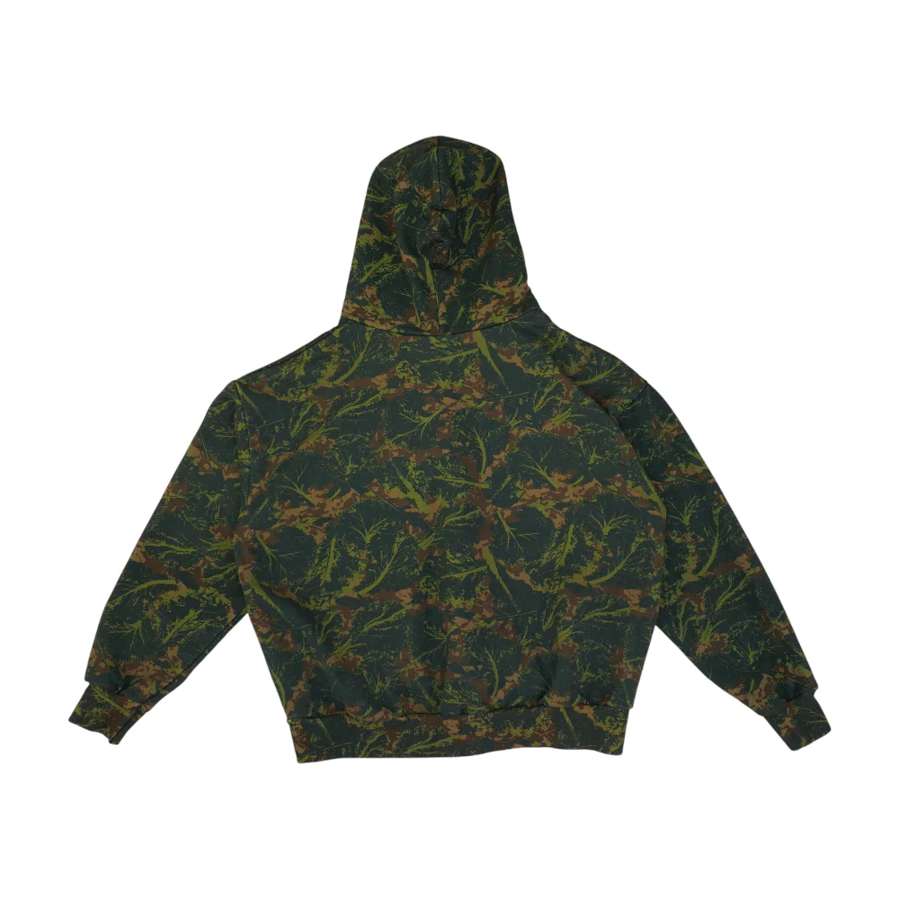 Green Camo Hoodie Pullover - Image 2