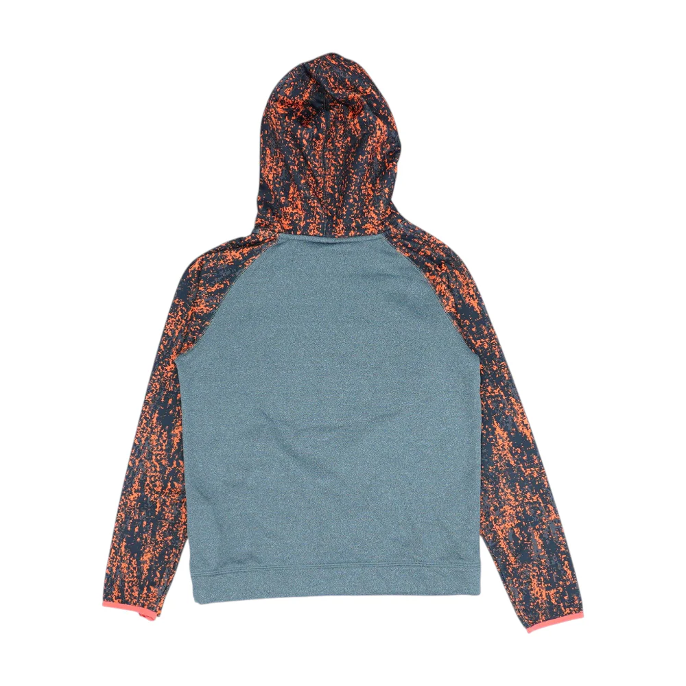Gray Color Block Hoodie Pullover - Image 2