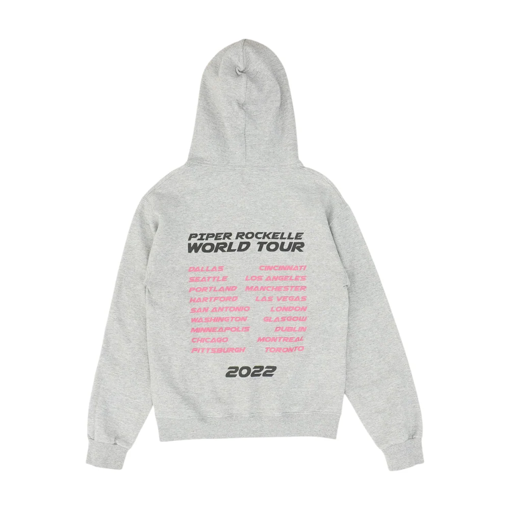 Gray Solid Hoodie Pullover - Image 2