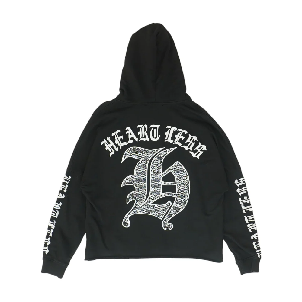 Black Solid Hoodie Pullover - Image 2