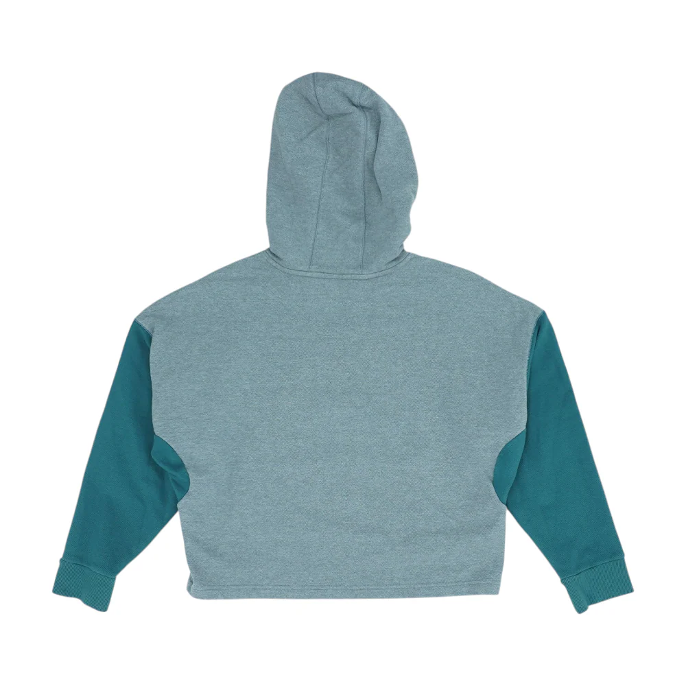 Gray Color Block Hoodie Pullover - Image 2