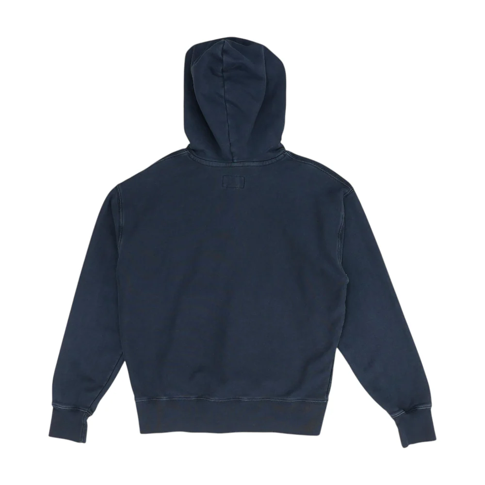 Navy Solid Hoodie Pullover - Image 2