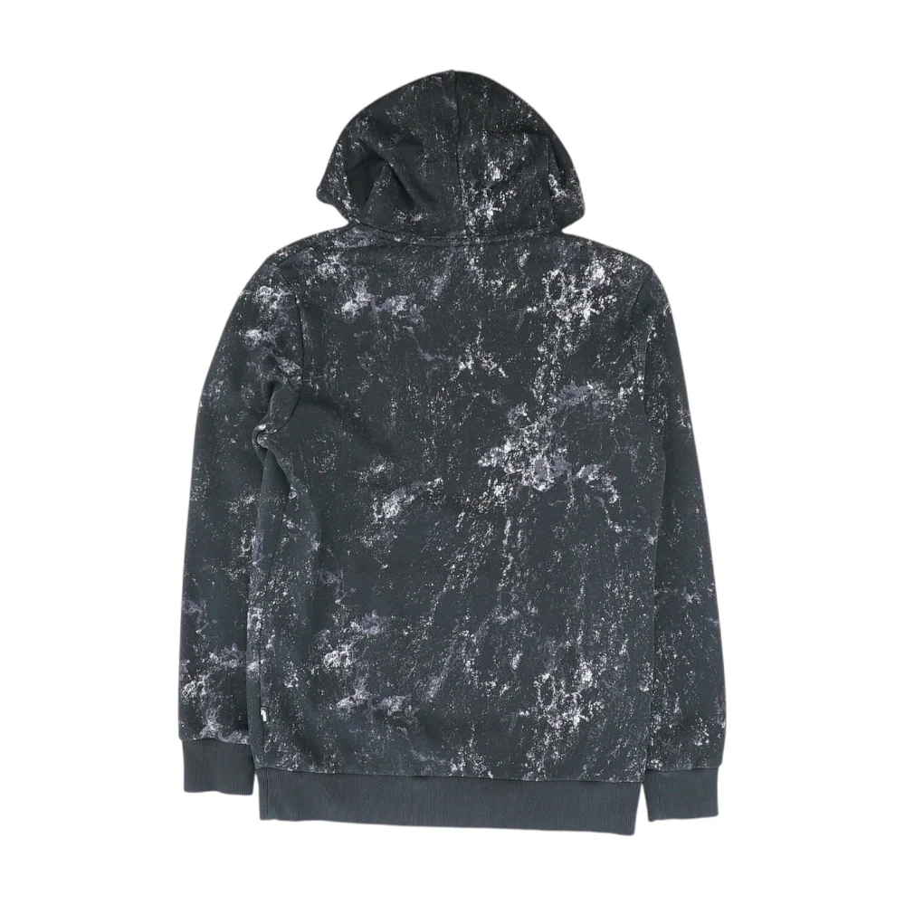Black Print Hoodie Pullover - Image 2