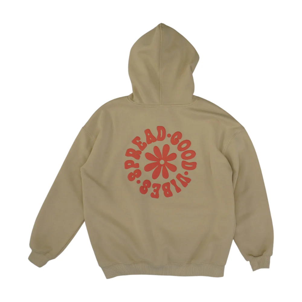 Beige Hoodie Pullover - Image 2