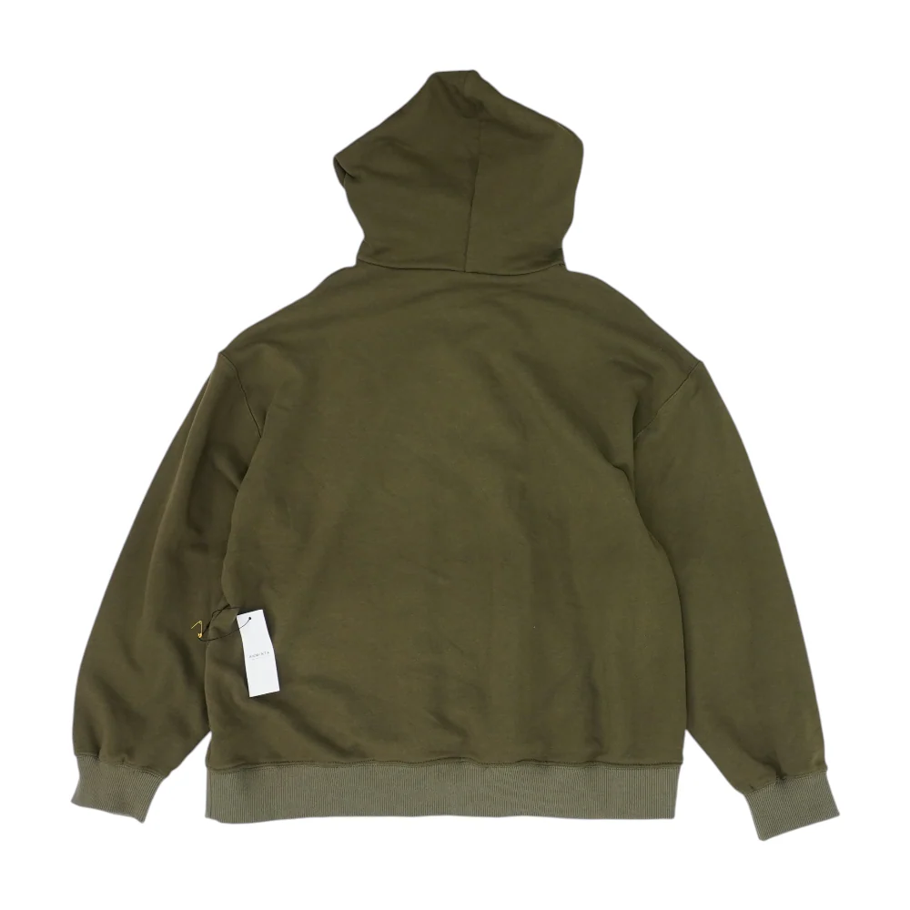Green Solid Hoodie Pullover - Image 2