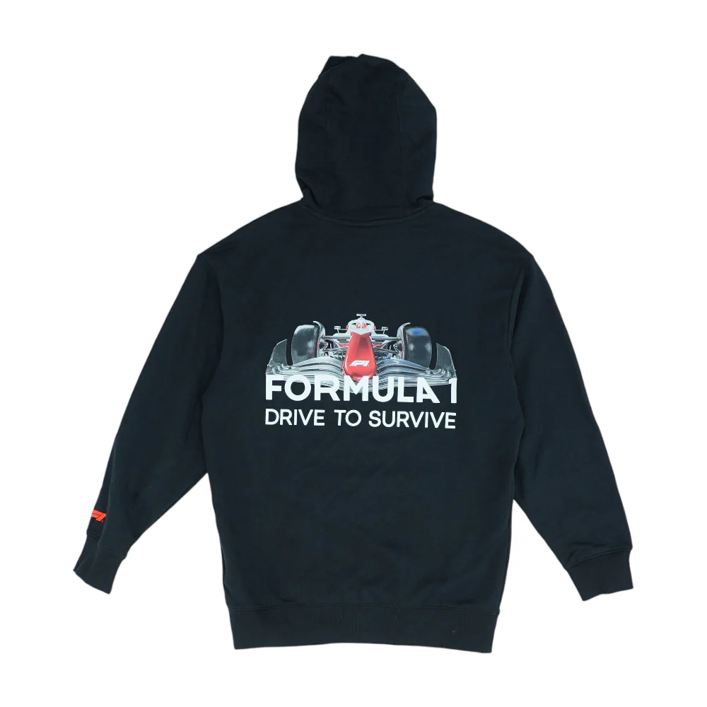 Black Graphic Hoodie Pullover - Image 2