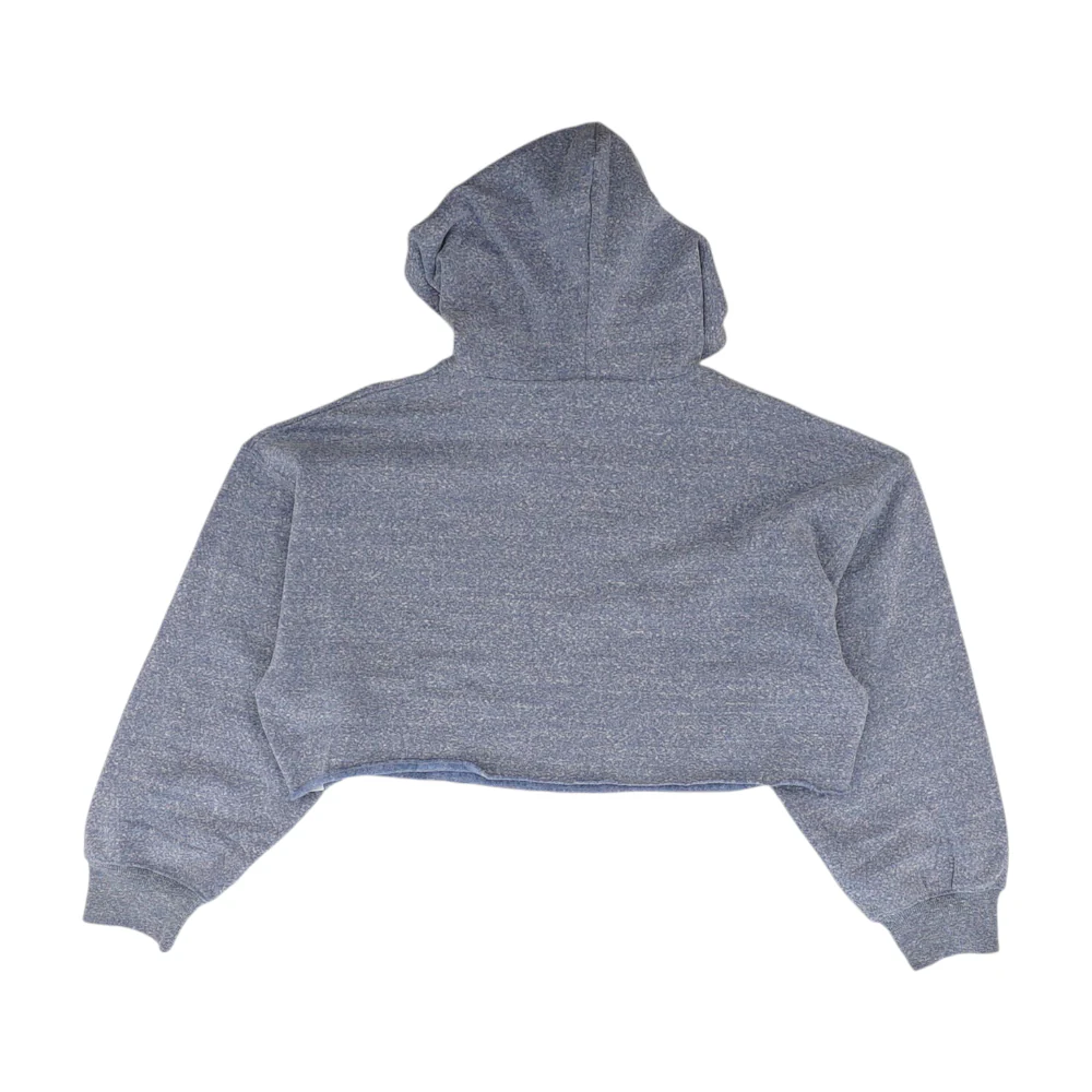 Blue Solid Hoodie Pullover - Image 2