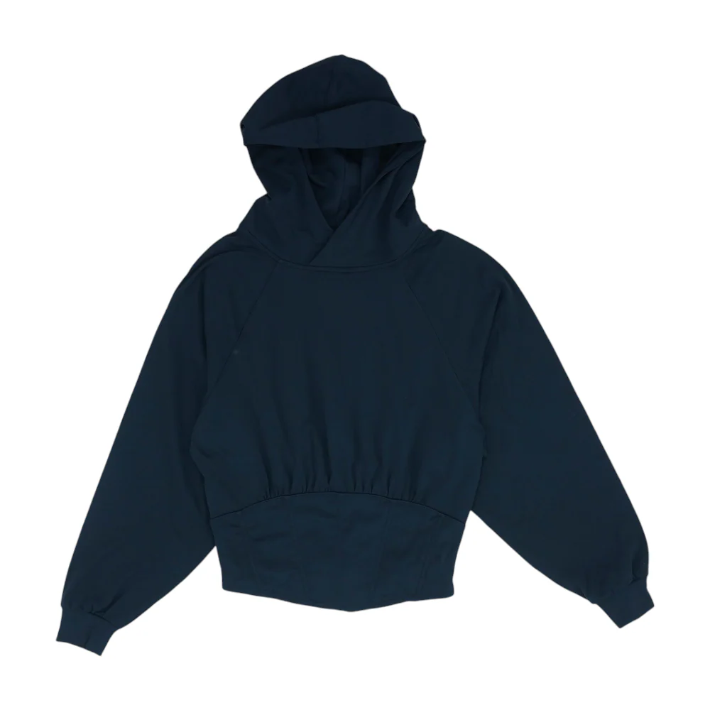 Black Solid Hoodie Pullover