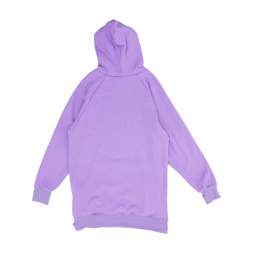 Purple Solid Hoodie Pullover - Image 2