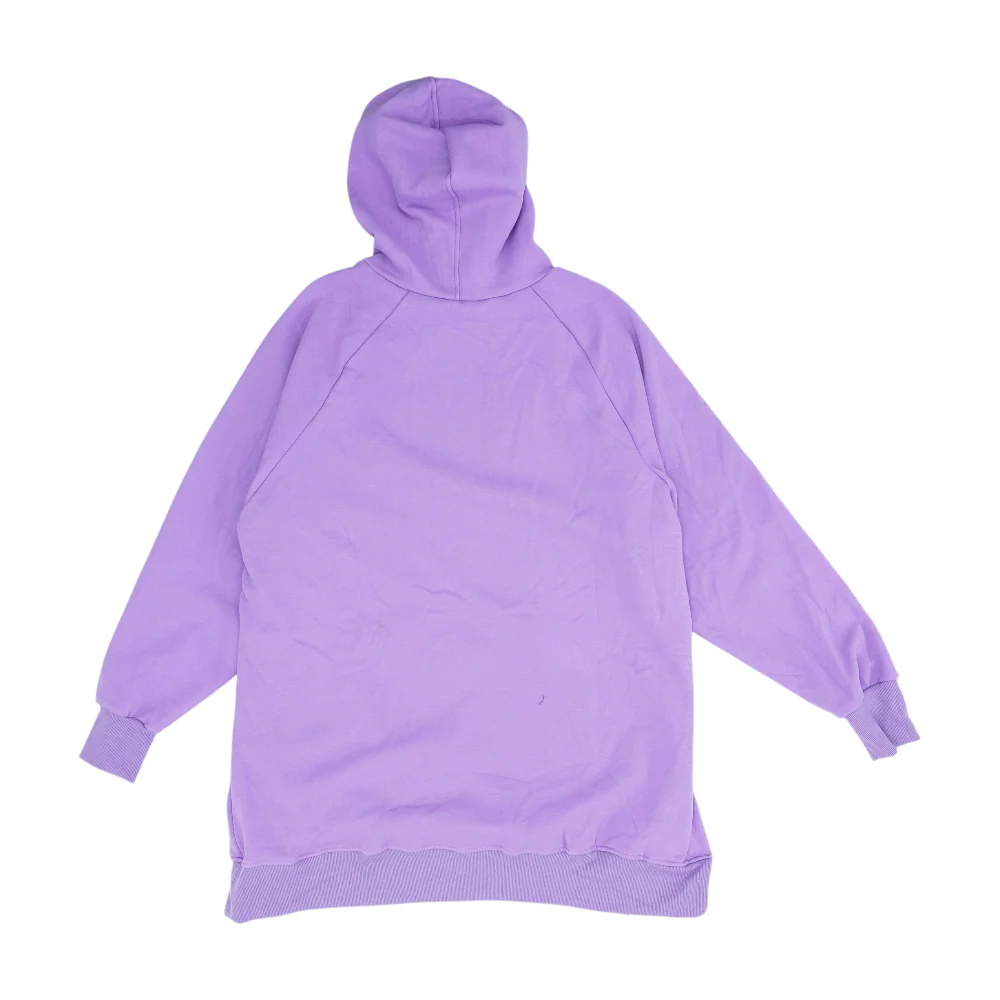 Purple Solid Hoodie Pullover - Image 2
