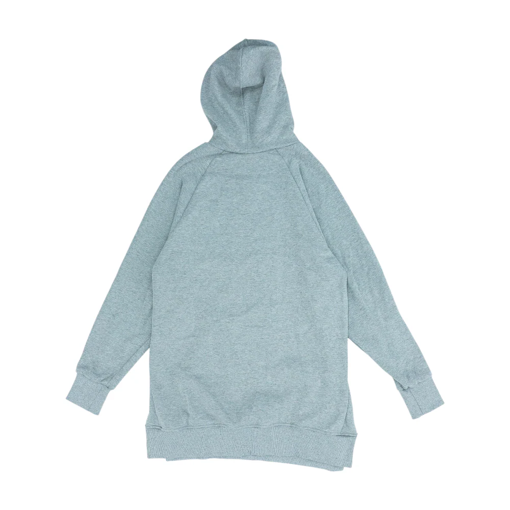 Gray Solid Hoodie Pullover - Image 2