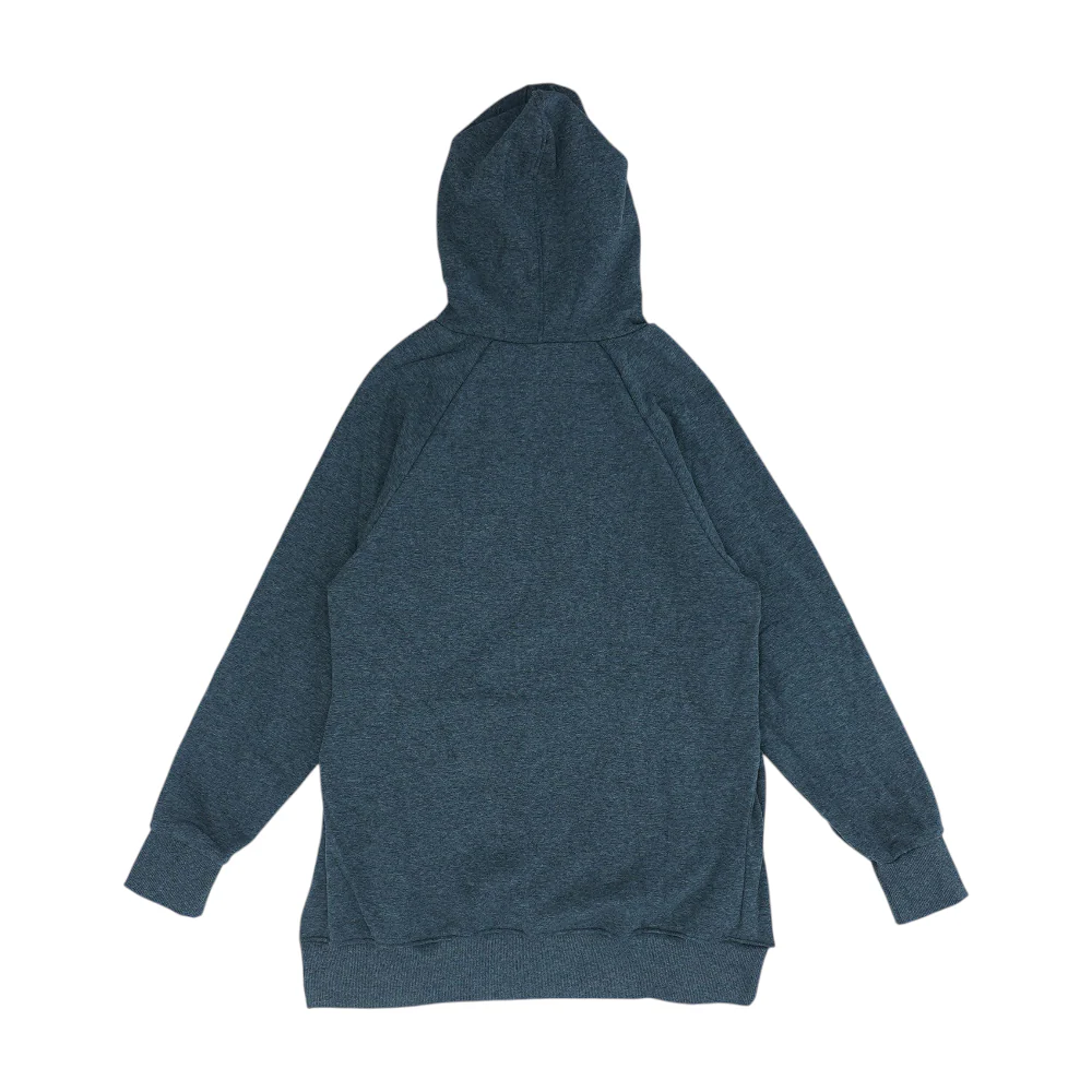 Gray Solid Hoodie Pullover - Image 2