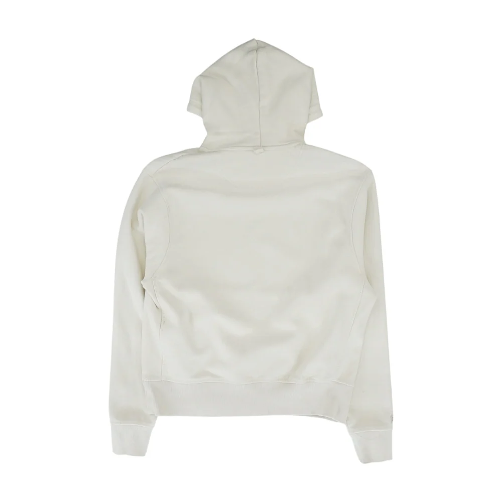 Beige Solid Hoodie Pullover - Image 2