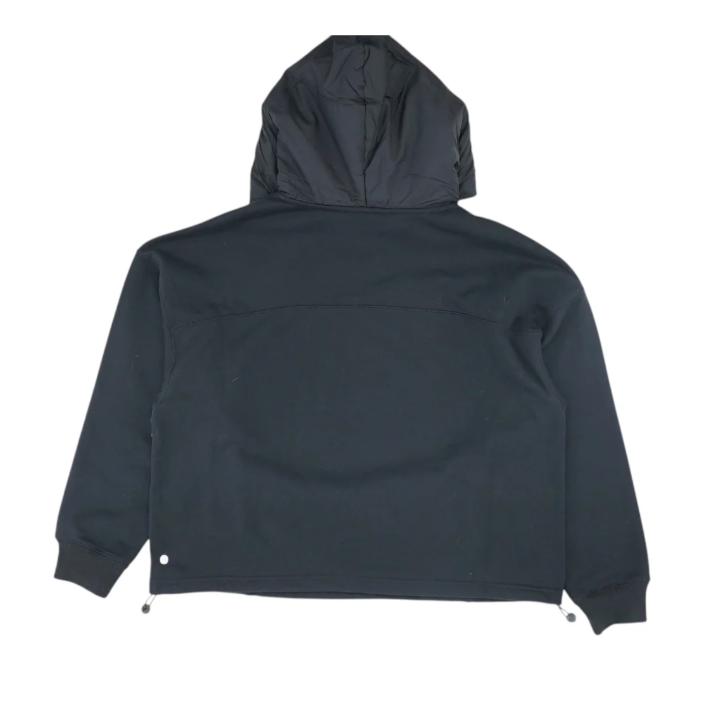 Black Solid Hoodie Pullover - Image 2