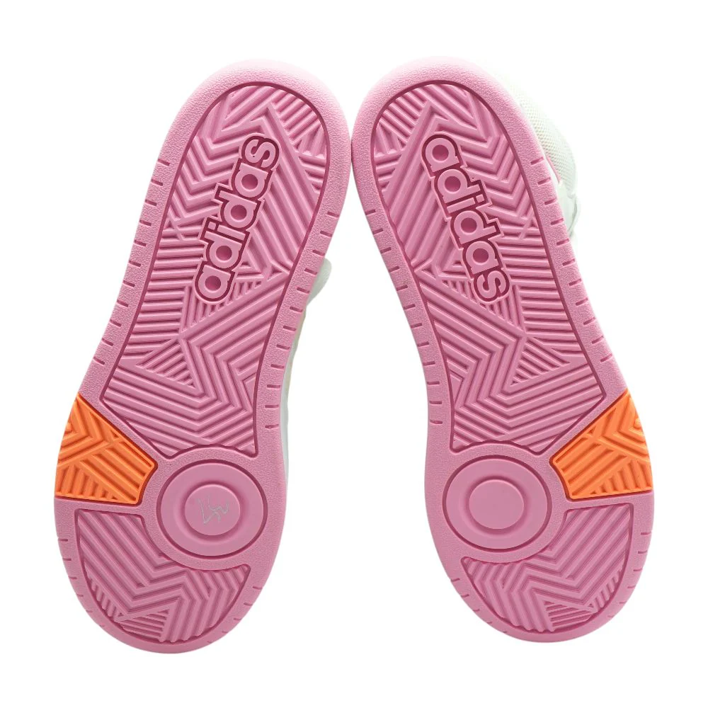 Hoops Mid 3.0 White Athletic Shoes - Image 3