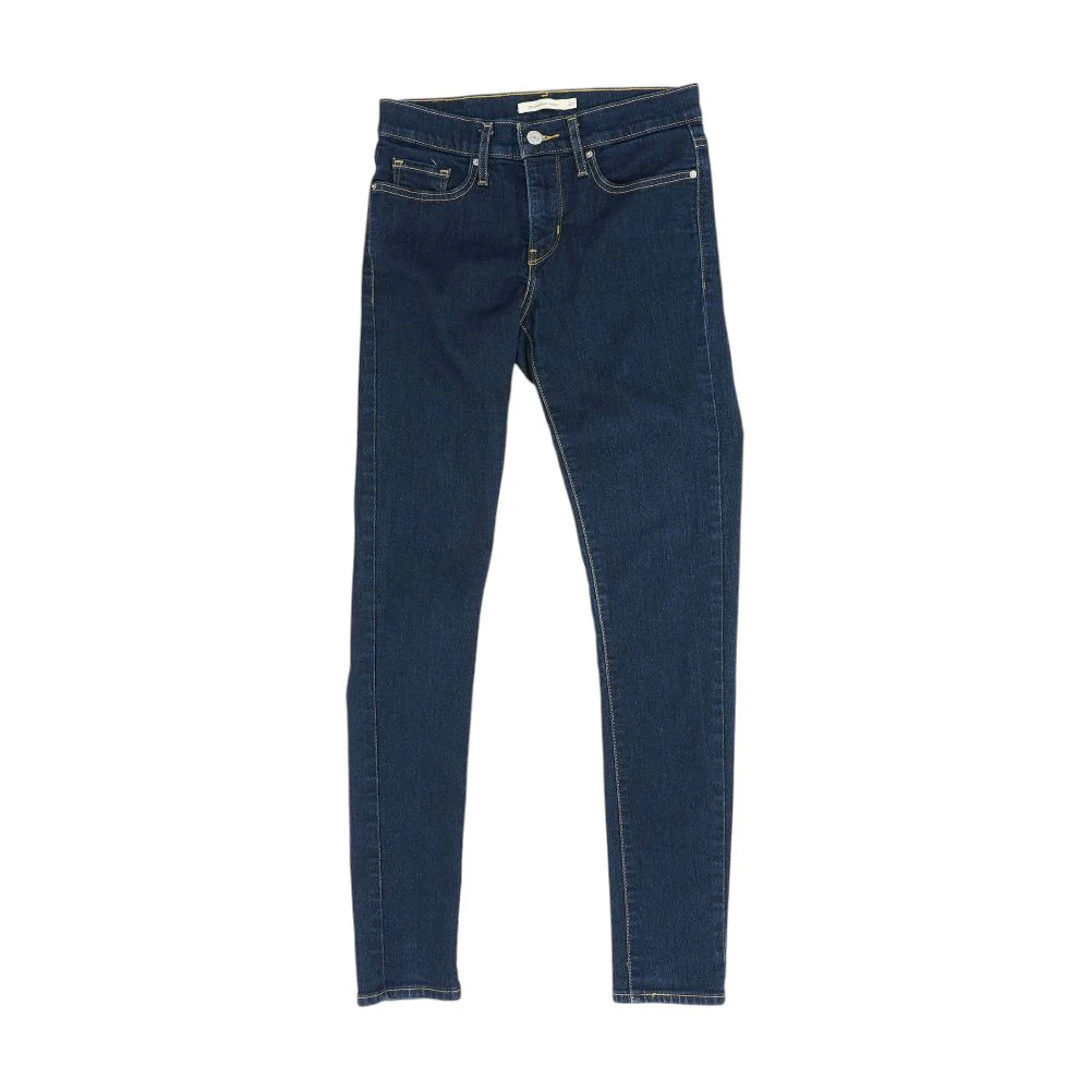 Indigo Mid Rise Skinny Leg Jeans