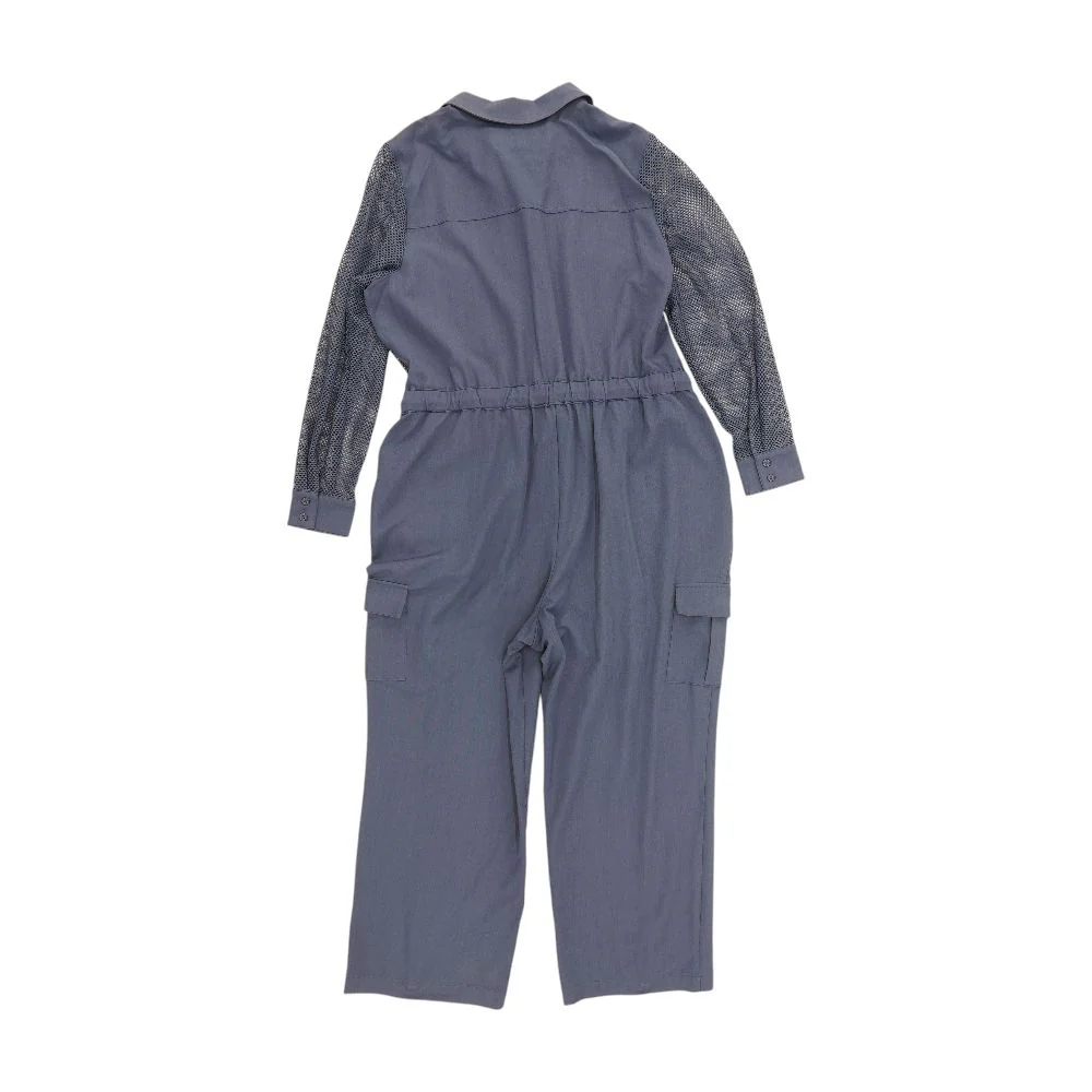 Indigo Solid Jumpsuit - Image 2