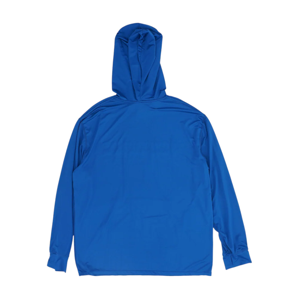 Blue Solid Hoodie Pullover - Image 2