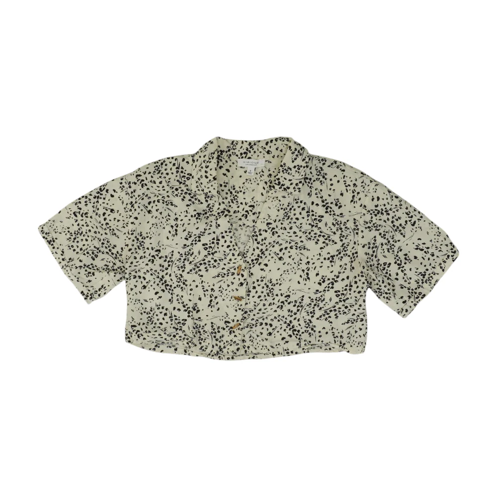 Ivory Animal Print Blouse