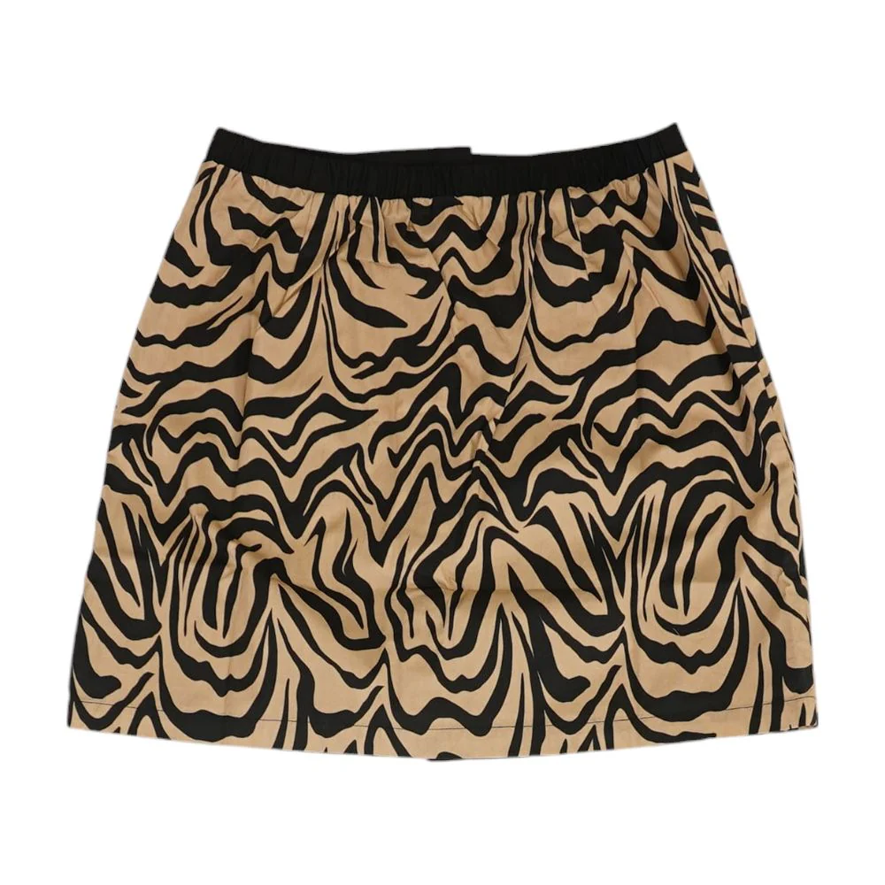 Ivory Animal Print Mini Skirt - Image 2