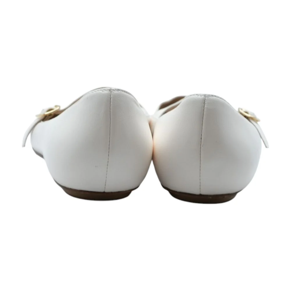 Ivory Ballet Flats - Image 2
