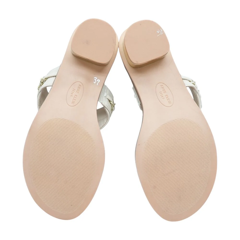 Ivory Block Heel Sandals - Image 3