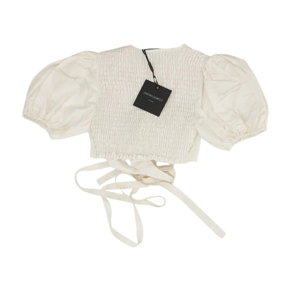 Ivory Cropped Blouse - Image 2