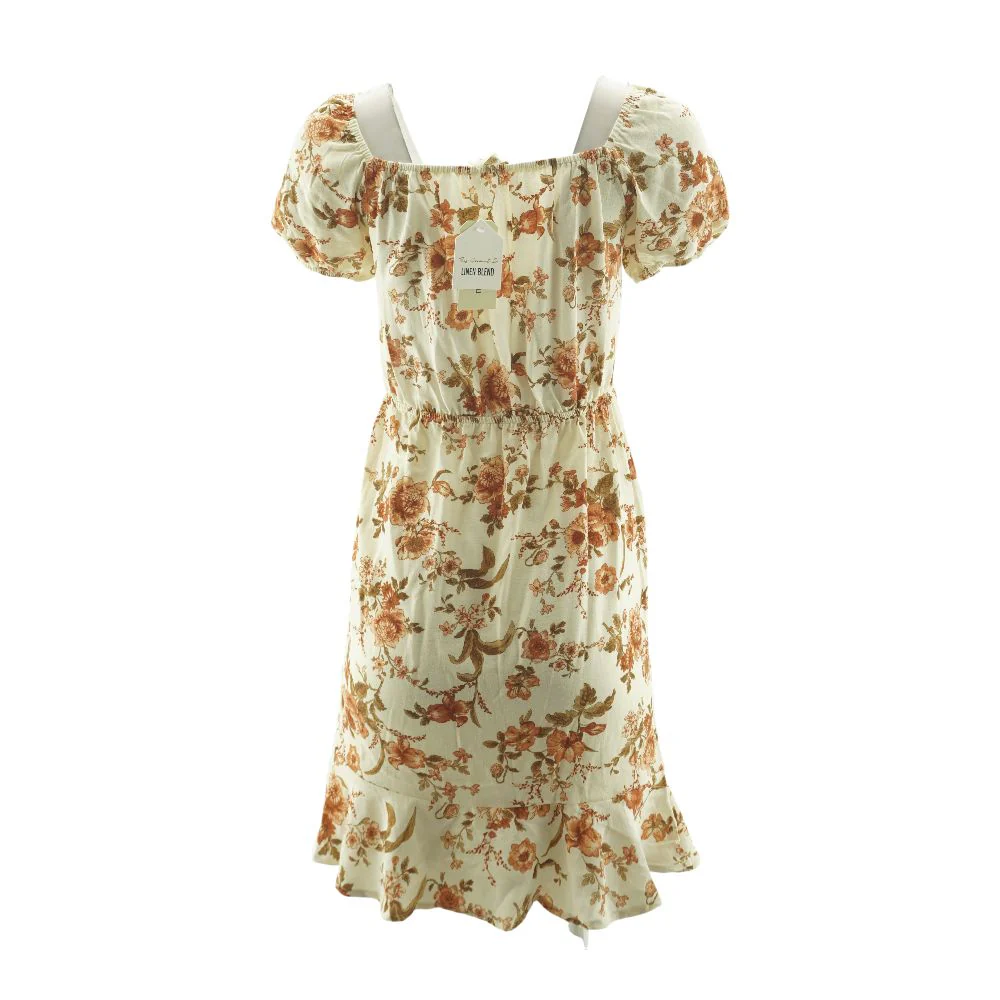 Ivory Floral Mini Dress - Image 2