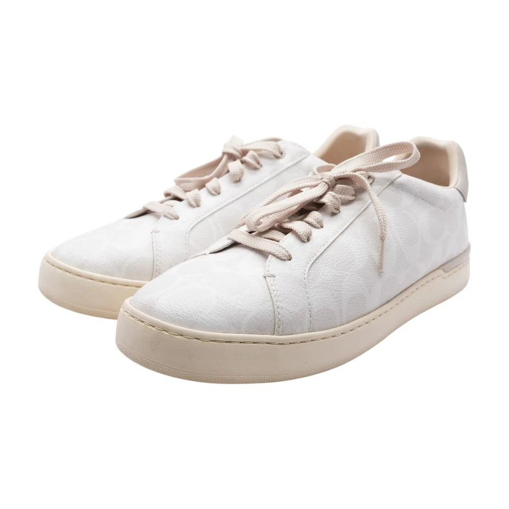 Ivory Leather Lace Up Casual Shoes